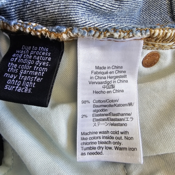 J Crew Denim mini skirt button front copper buttons Cotton 30 stretch - Picture 8 of 10